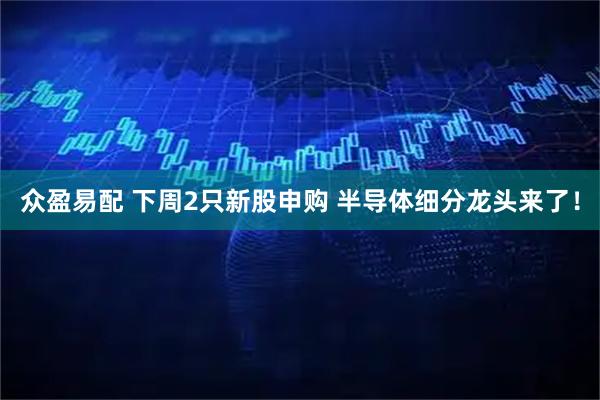 众盈易配 下周2只新股申购 半导体细分龙头来了！